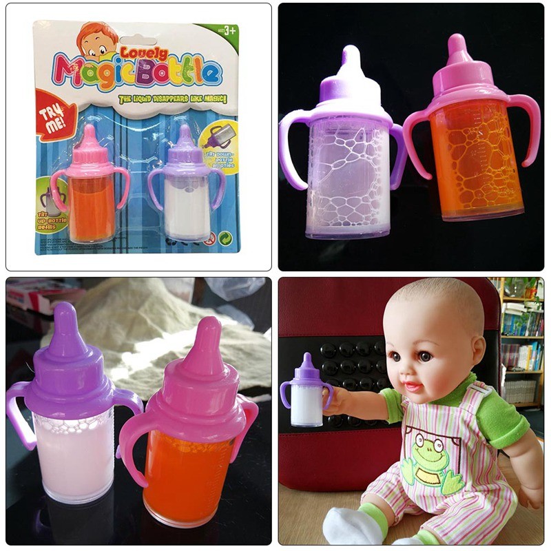 baby doll with dummy and bottle